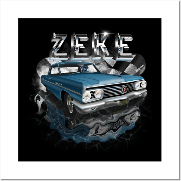 Zeke driving the LeSabre Wall Art by Mindy’s Beer Gear